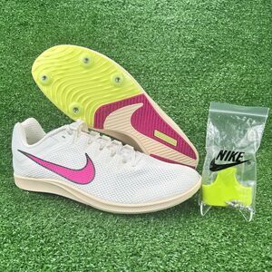 Nike Zoom Rival Track Field Distance Men's 12.5 Cleats w/ Spikes Pink DC8725-101
